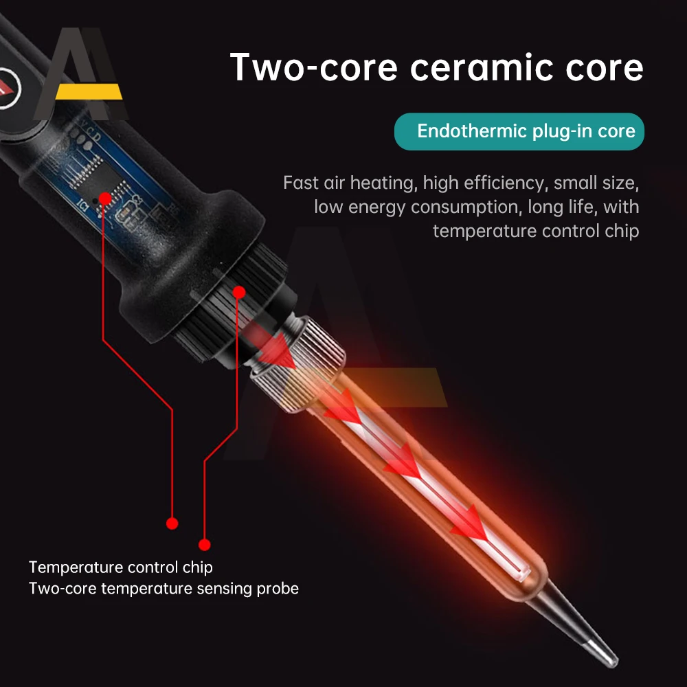 AC 80W Adjustable Temperature And Constant Soldering Iron 10s Rapid Heating LED Digital Display Electric Soldering Iron Kits