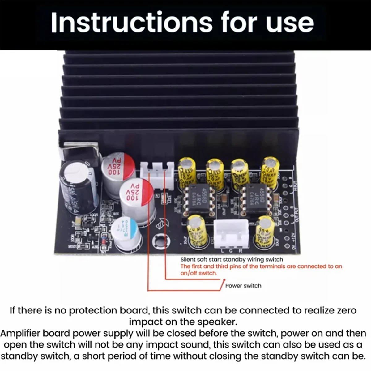 DC19-50V 300W+300W 600W Bluetooth Power Amplifier Module TPA3255 Chip_Y80A