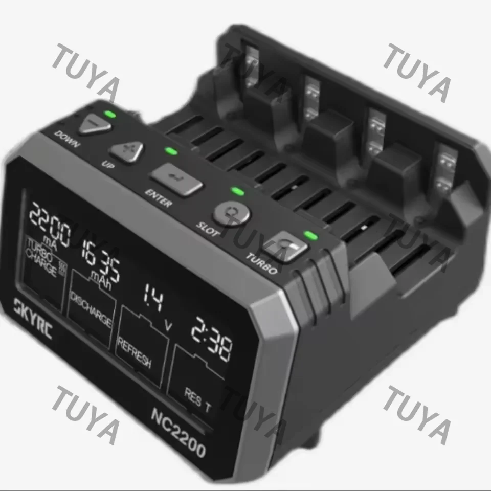 NC2200 12V/2.0A 4 Slots AA AAA Battery Charger & Analyzer NiMH/NiCD Batteries Charger Discharge Turbo Fast Charge Refresh