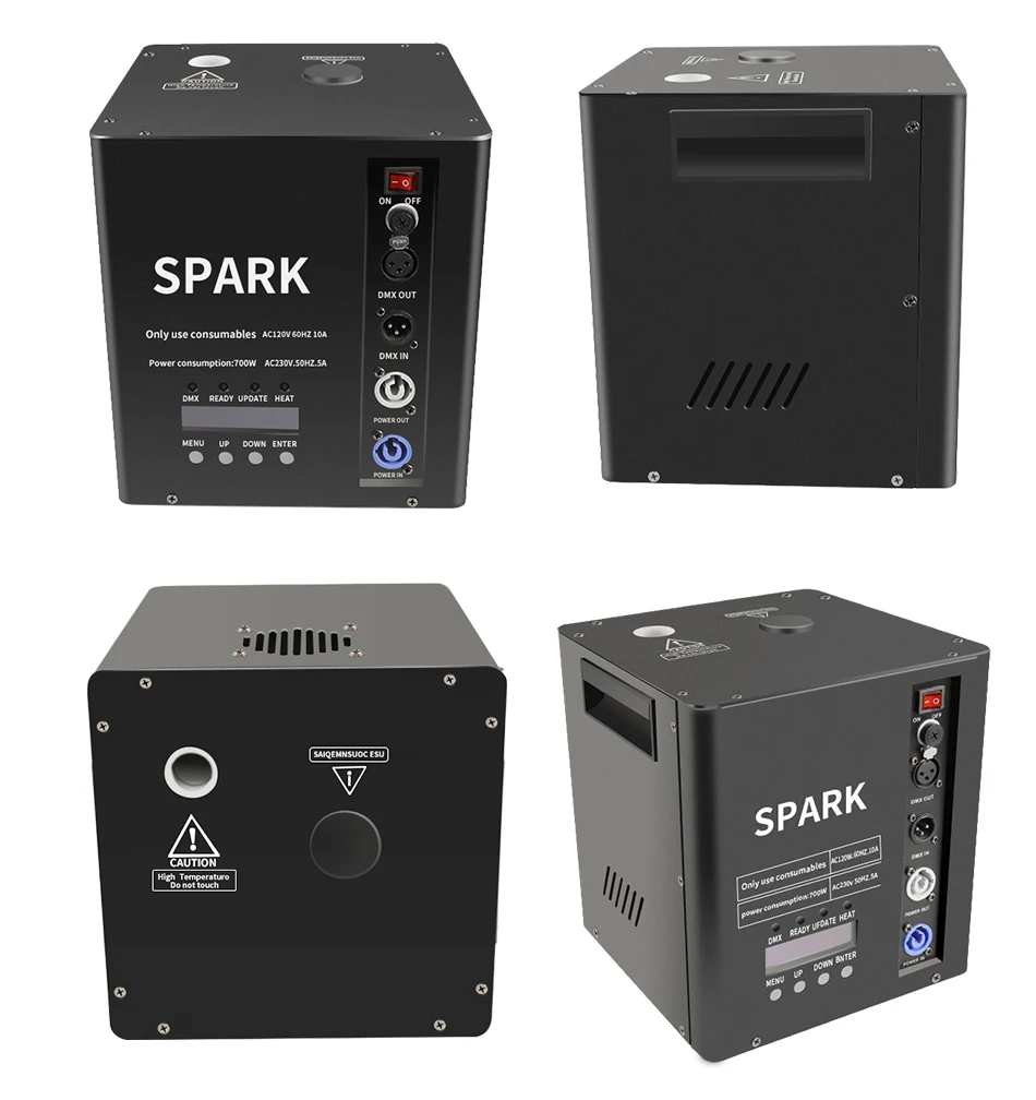 700 W Kaltfunkenmaschine, Feuerwerksstab, Hochzeit, Spezialeffektmaschine, Kaltfunkenmaschine, Innen- und Außenbühne, Spezialeffekt – Detail 7