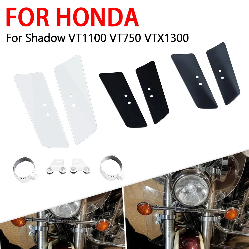 

Universal Clear Fork Deflectors Wind Deflectors Motorcycle Accessories For Yamaha Road Star For Kawasaki For Honda For Suzuki