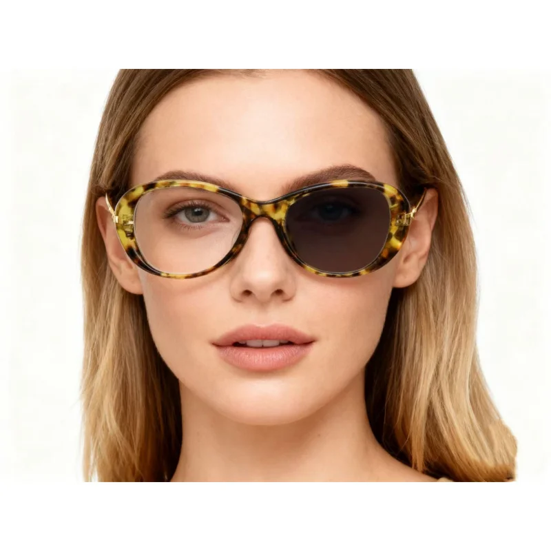 

Retro Oval Frame Prescription Glasses for Woman Photochromic Myopia Glasses Customized Eyeglasses