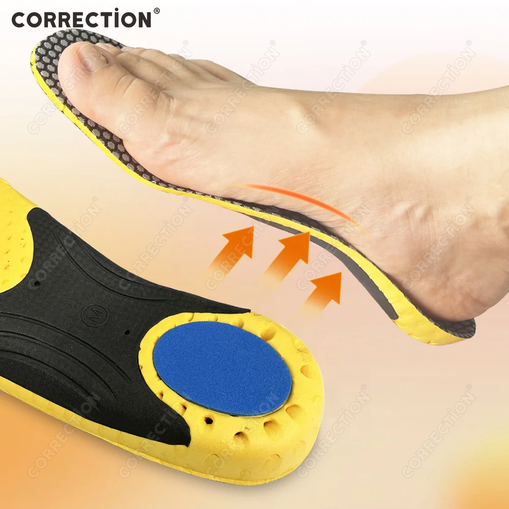 

EVA Orthopedic Insoles Flat Foot Arch Support Plantar Fasciitis Health Sole Pad Orthotics Feet Care Men Women Shoe Insert