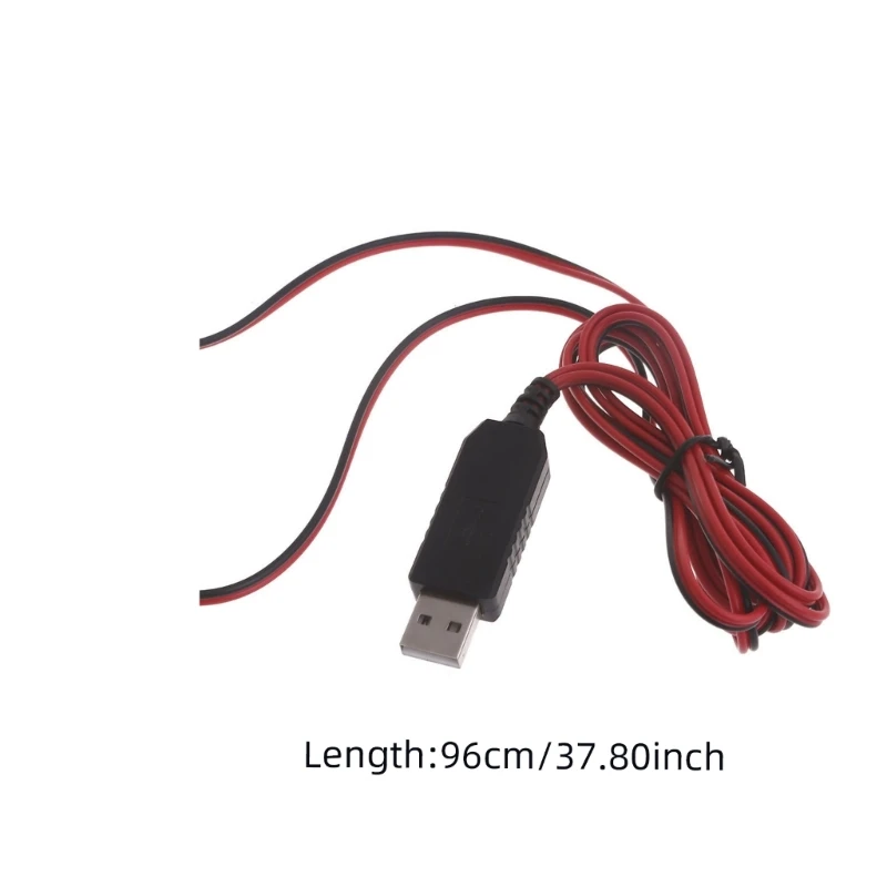 USB 5V to 3V LR14 C Battery Eliminators Dummy Battery Power Cable for 2pcs 1.5V C Battery Toy Gas Water Heater