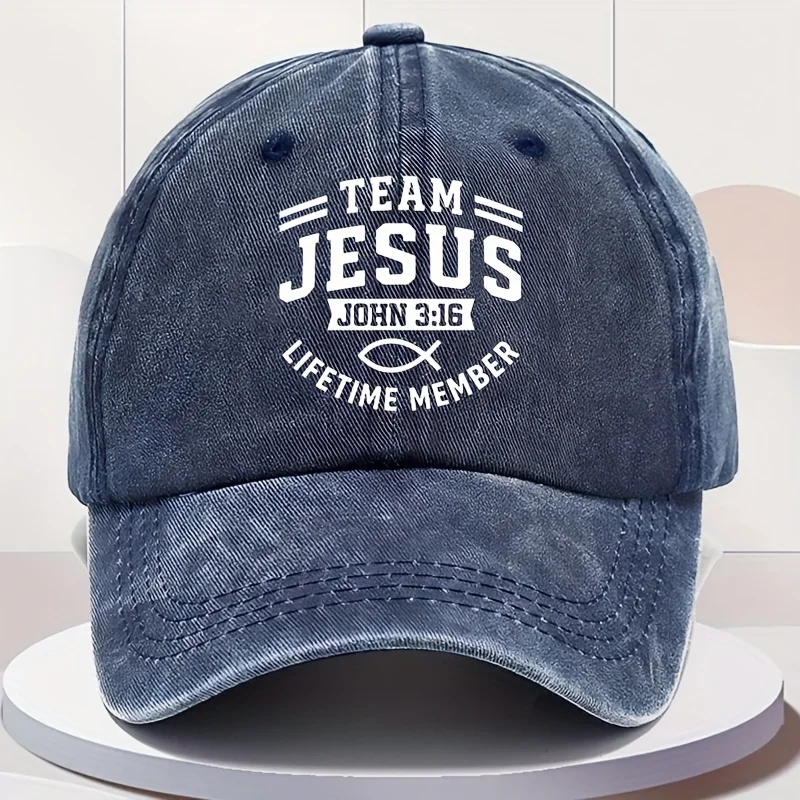 

Fashion Printed Men'S Washed Cap - Casual Baseball Hat - Adjustable Vintage Style - Ideal Gift with Pattern Design - Available i