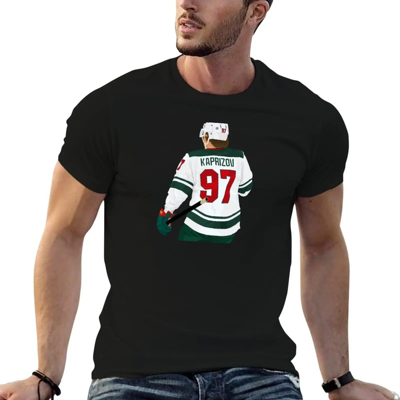 

Kirill Kaprizov 97 T-Shirt graphic t shirts for man man t shirt summer t shirts for man cotton soft T-Shirt