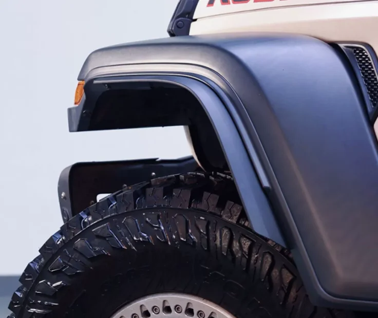 

Widened small wheel eyebrow gladiator cross-country modification hybrid 4xe high fender suitable for 18-22 Wrangl er JL