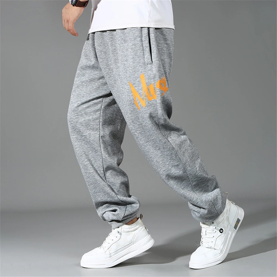 12XL Plus Size Jogger Pants Men Trackpants Fashion Casual Sweatpants Male Elastic Waist Trousers Big Size 12XL