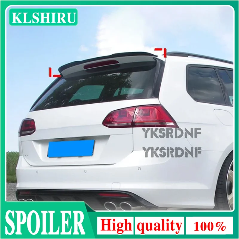 Heckspoiler für VW Golf 7 Variant Kombi 2013-2017 Glanzschwarz ABS-Kunststoff Fensterflügel Auto Exterieur Styling Zubehör