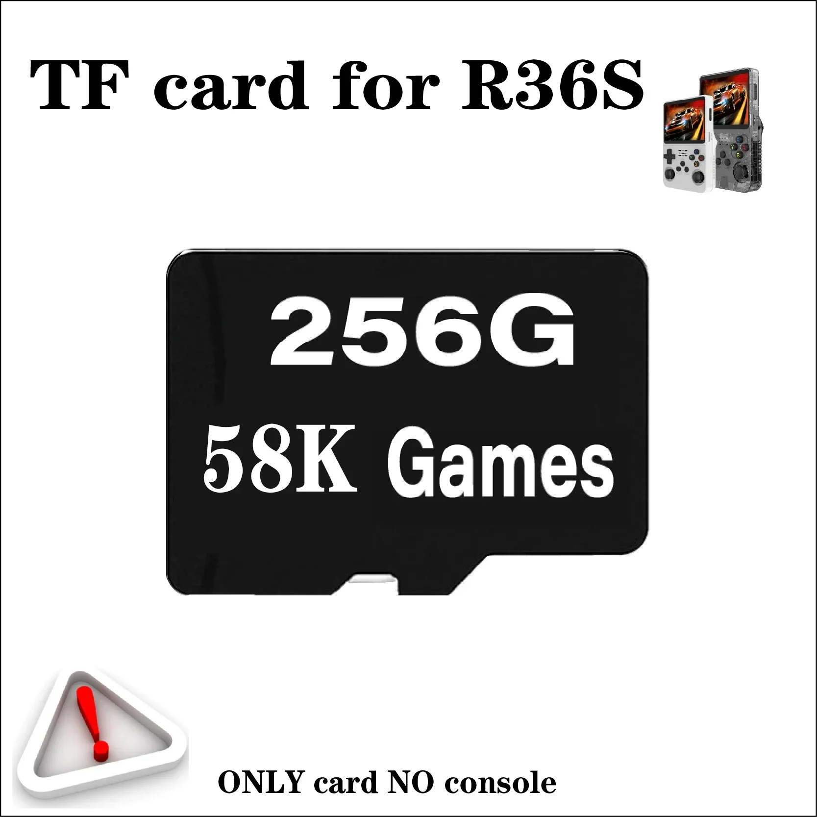 TF Card for R36S Retro Handheld Video Game Console Linux System SD CARD Pre-install Retro Games Video Player Memory Card R36S