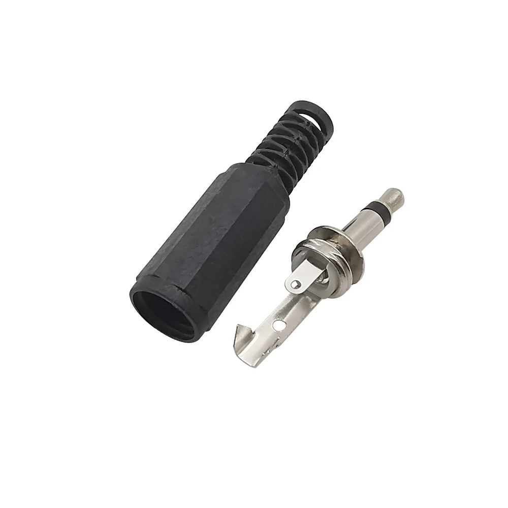 10/5Pcs Plastic 3.5 mm Male Plug Mono Audio Headphone Adapter Single Channel 3.5mm Plug Jack Solder Extension Cable Connector