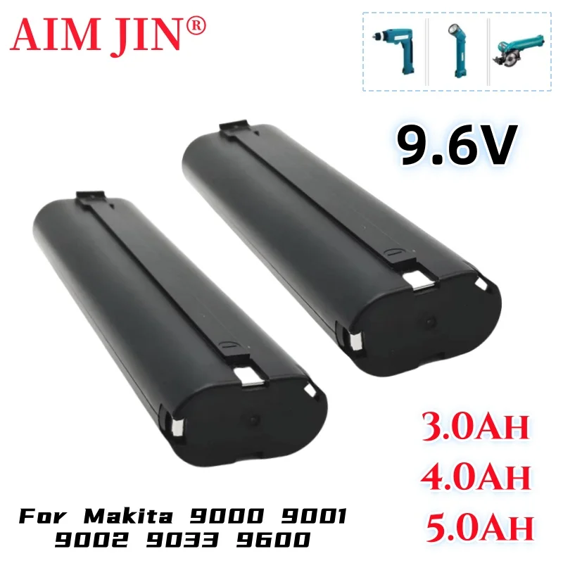 For Makita 9.6V 3.0Ah/4.0AH/5.0AH Ni MH Battery Replacement 9000 9000 902 9033 6095D 6096D 6093D 6012HD DA391D 5090D 4390D 5090D