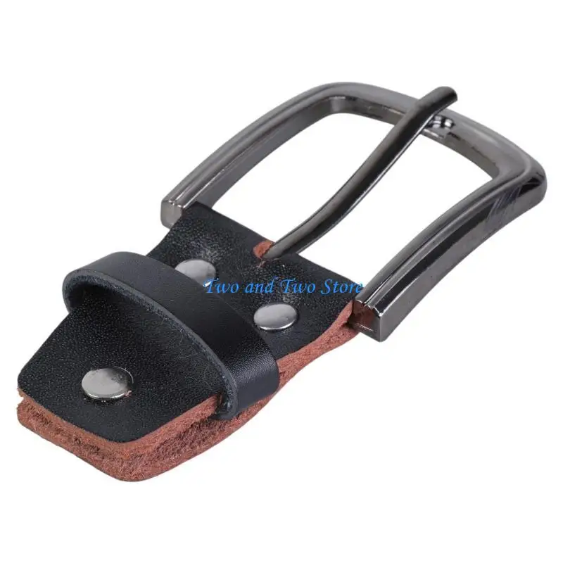 Hx6f Men Belt Buckle Leather Craft Particle Puckle Gail