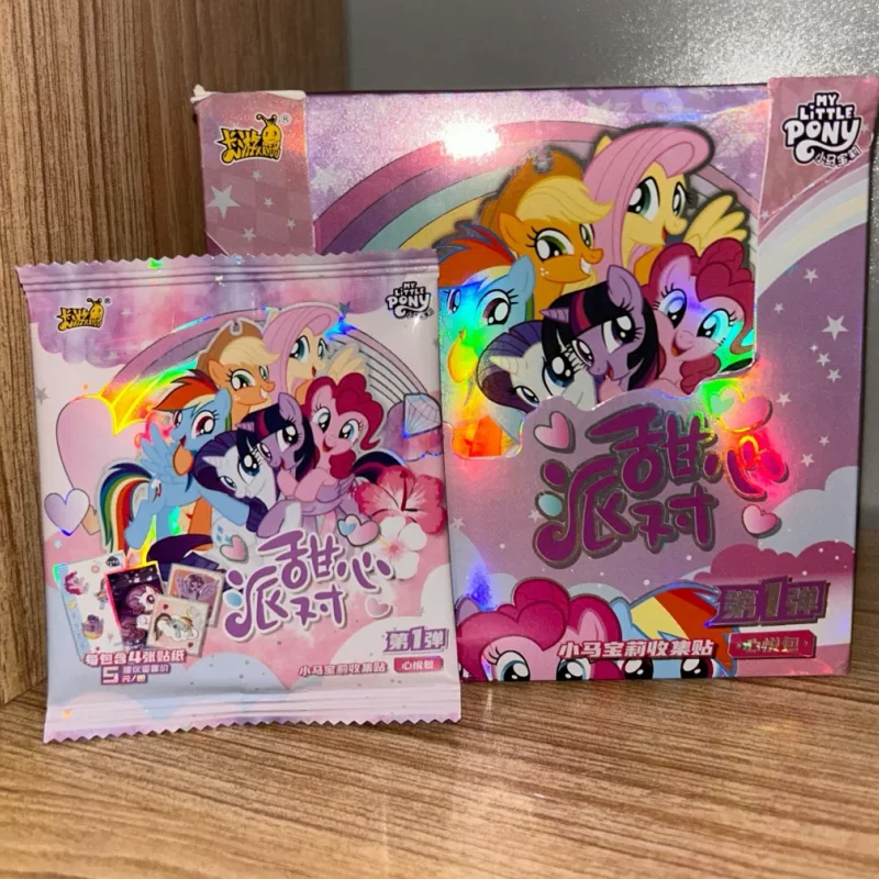 ホット販売本物の-kayou-マイリトルポニーステッカースイートハートパーティーセリエスジョイパックコレクションステッカーカード女の子の誕生日プレゼント