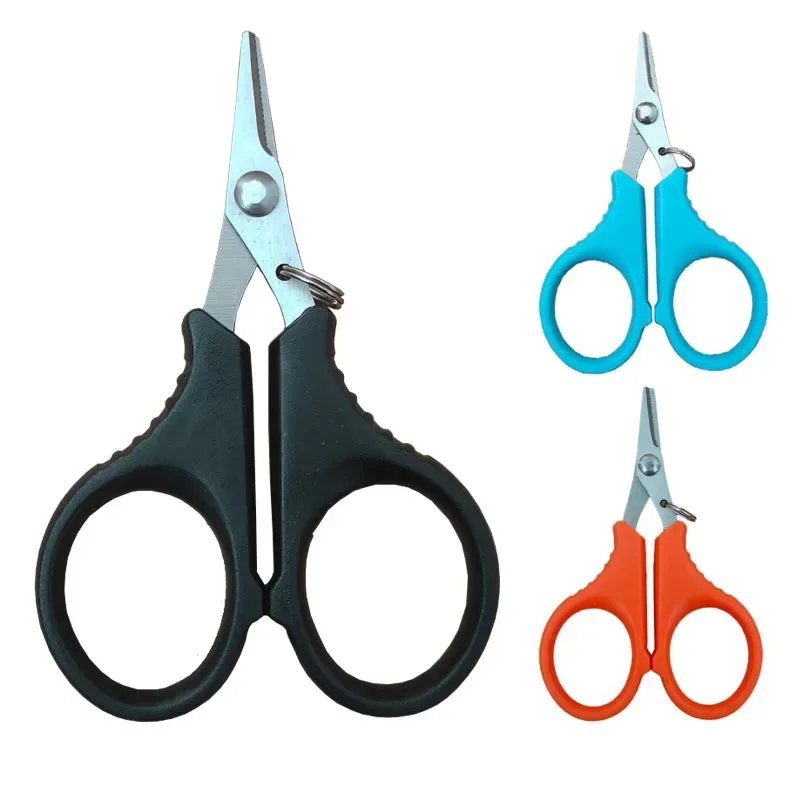 Stainless Steel Fishing Line Scissors Sharp Cutter Clipper Jagged Scissor Tackle Quick Knot