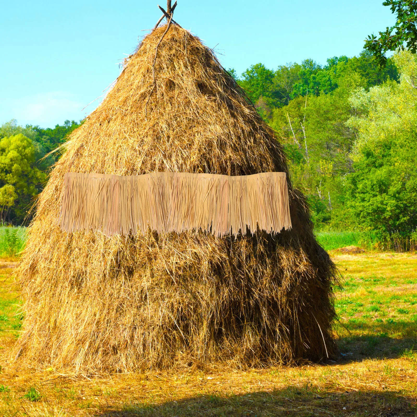 

Artificial Thatch Roof Simulated Straw Roofing Decorative Fake Thatch Cover for Garden Landscape Hut Patio DIY Outdoor
