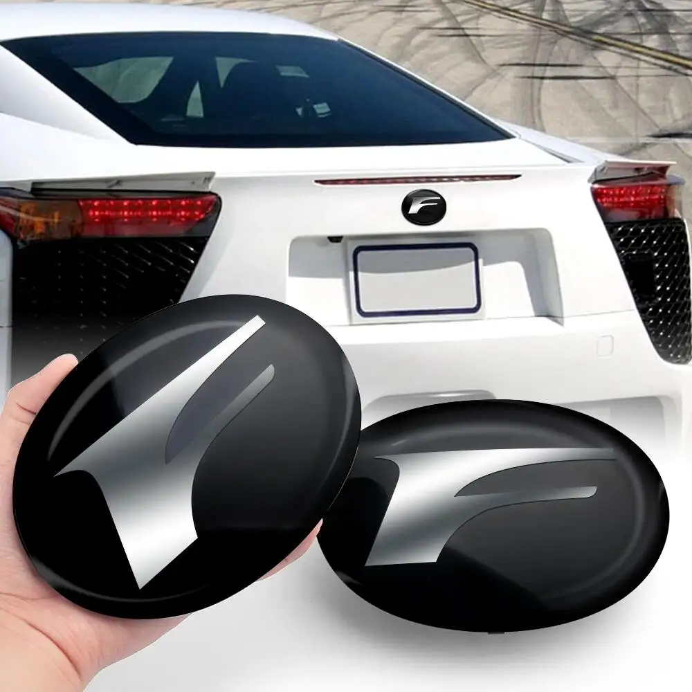 1PCS Car F Logo Badge Sticker Auto Front Rear Standard Emblem Replacemant For Lexus CT200h F Sport ES LS IS GS LC RC GC RX UX NX