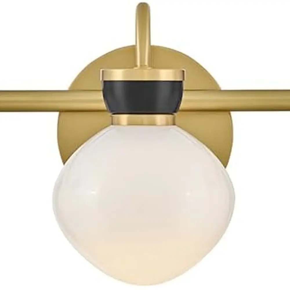 Lucy 3-Light Vanity Fixture in High Gloss Brass Finish