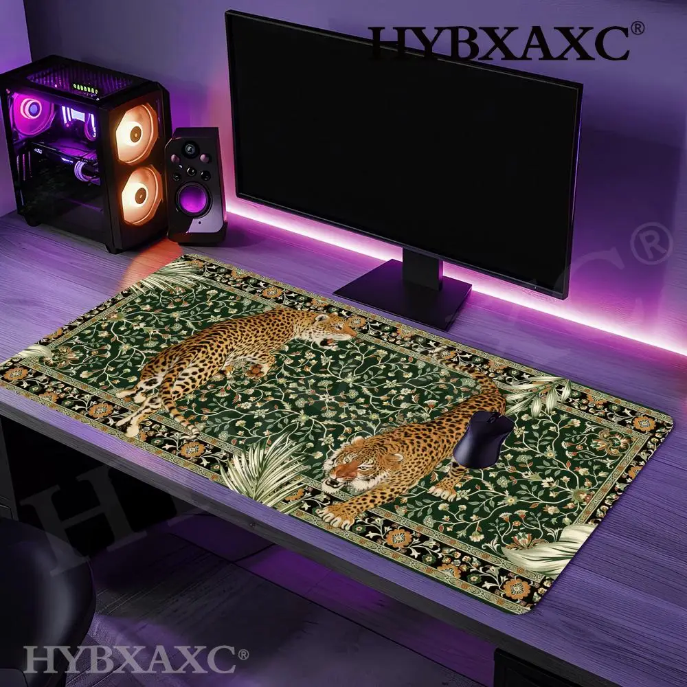 

HYBXAXC Jungle Tiger Mouse Pad Large Classic Persian patterns Table Mats New Rubber Anti-slip Keyboard Mousepads Long Desk Pads