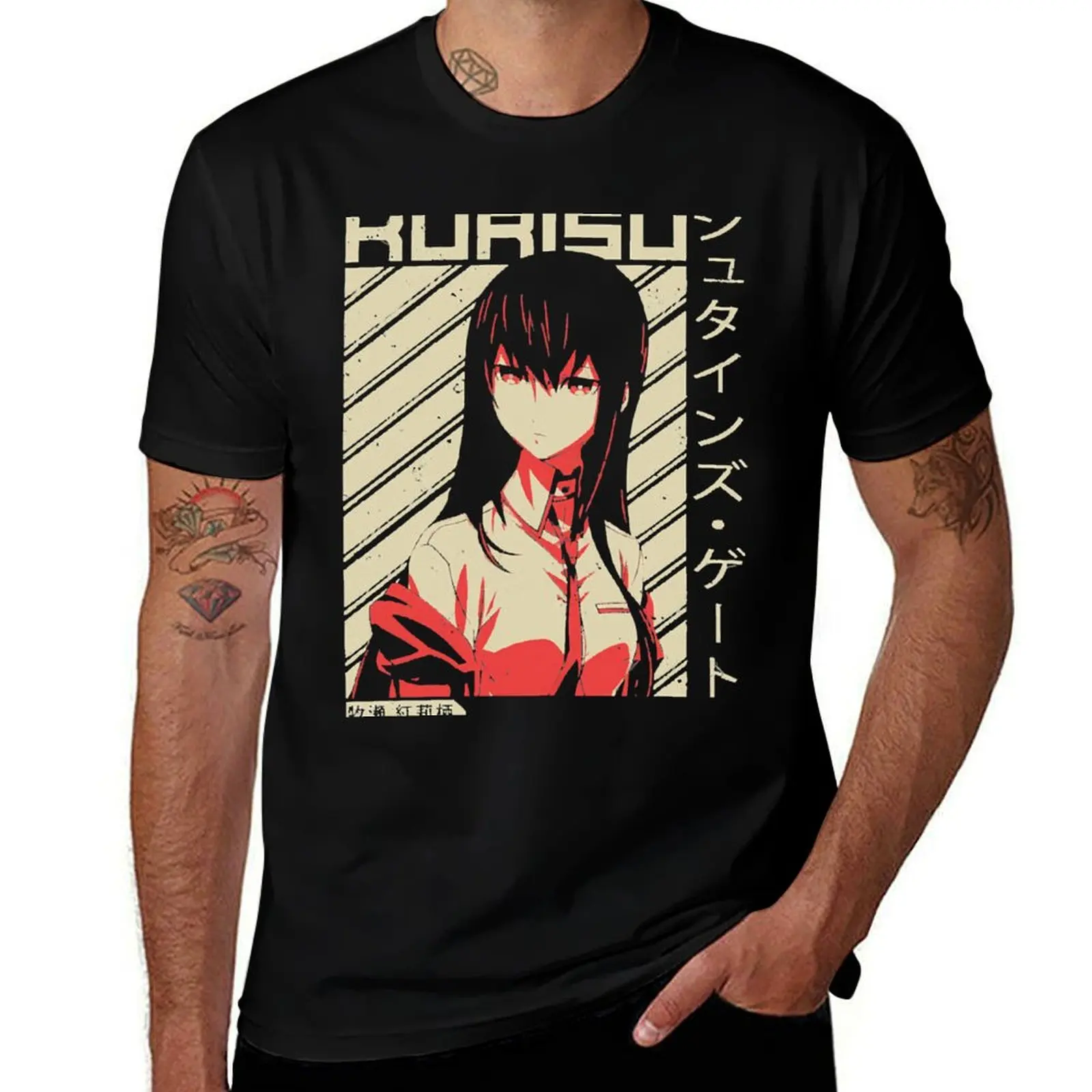 

Steins Gate 0 Makise Kurisu- Anime Shirt T-Shirt t shirt man plain g man t shirts for men cotton tshirt 100% T-Shirt