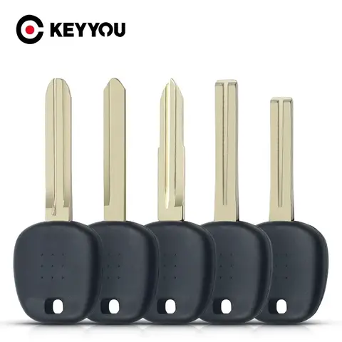 KEYYOU 트랜스폰더 블랭크 칩 자동차 원격 키 케이스 쉘, 도요타 Rav4 캠리 하이랜더 야리스 코롤라 TOY43 TOY47 TOY48 블레이드