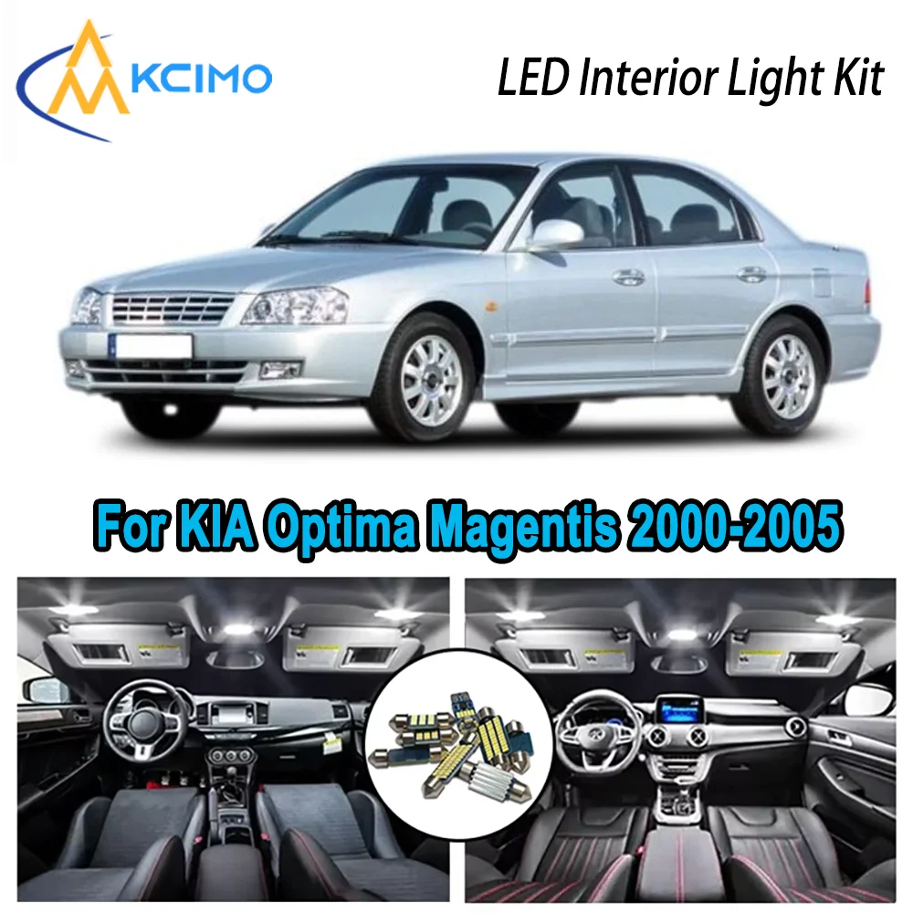 

High-Quality LED Interior Kit for KIA Optima Magentis 2000-2005 2001 2002 Premium Error-Free Dome Map Trunk Automotive Lamps