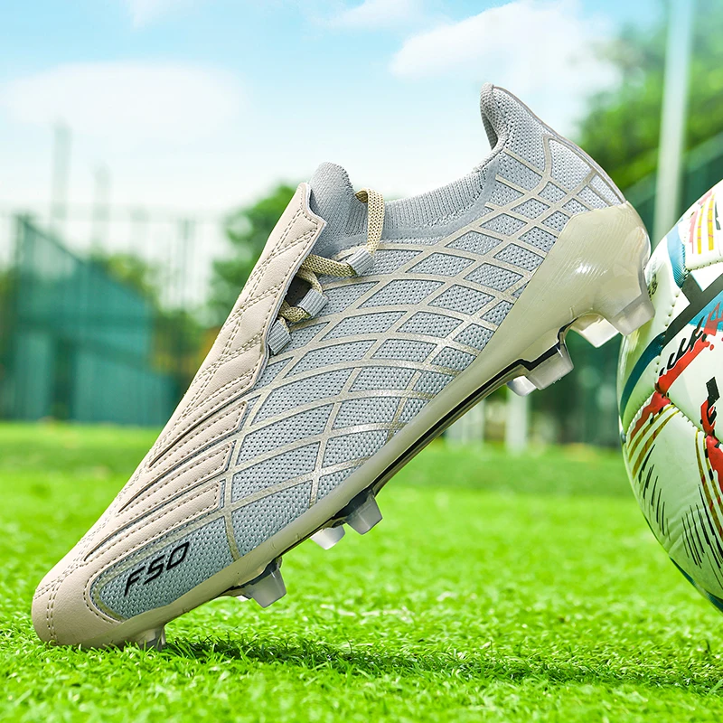 High Quality Mens Soccer Shoes Training Non-Slip Turf Soccer Cleats FG Football Sneakers Chuteira Campo
