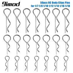 9IMOD 50pcs RC Body Clips 1/7 1/8 1/10 1/12 1/14 1/16 1/18 Metal R Buckles Car Truck Buggy Shell Pins RC Cars Parts