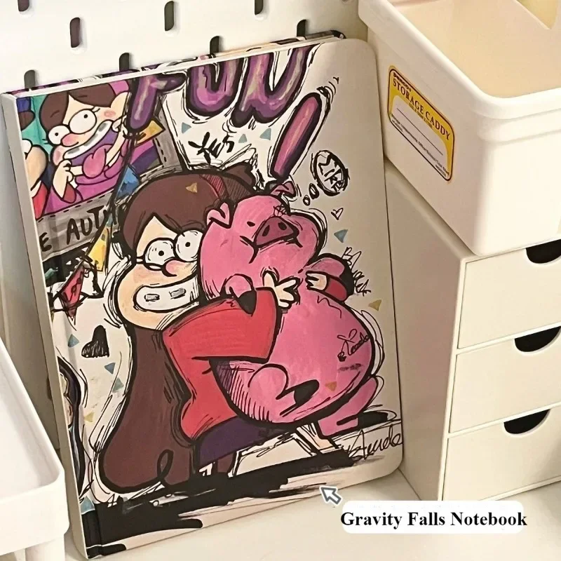 Kawaii Disney Gravity Falls Notebook Cute Anime Toys Student Homework Writing Book Creative Girl Diary Notebook Learning Supplie