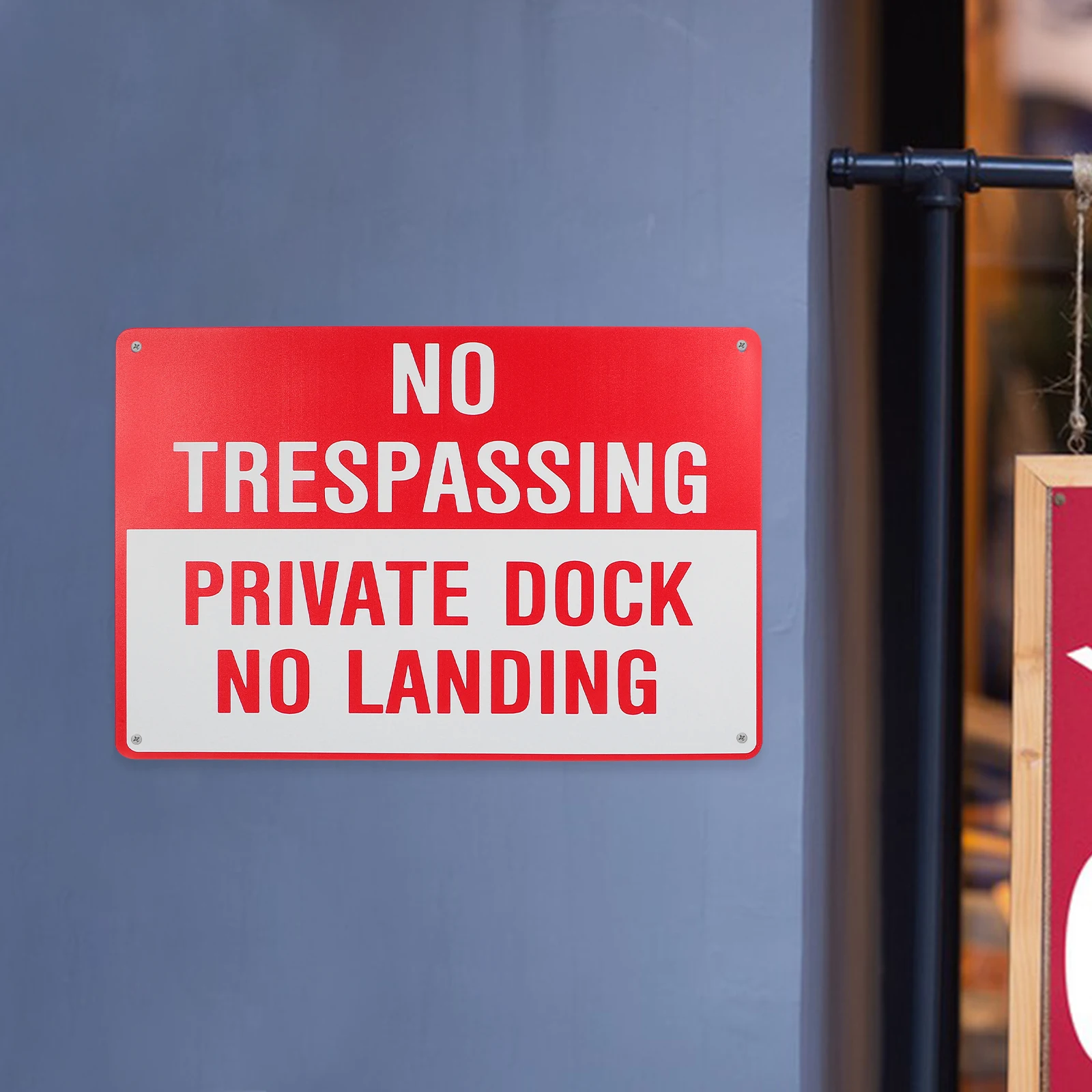 Warning Safety Sign No Entrance Visual Reminder Easy Install Public Wall Traffic Security Caution Labels