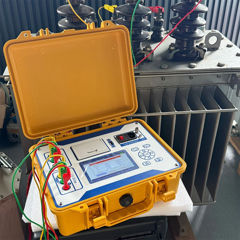 TTR Meter English/Spanish/Russian/Chines 4 Languages to Choose Transformer Turns Ratio Tester With 100 Test Data Pieces