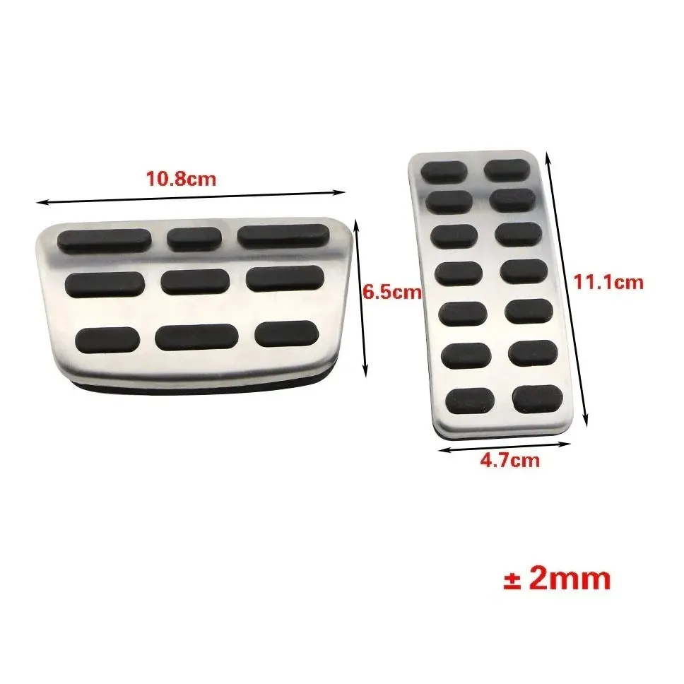 For Hyundai HB20 2012~2022 Stainless Steel AT MT Car Foot Brake Pedals Rest No Drilling Accelerator Tray Part Accessories.