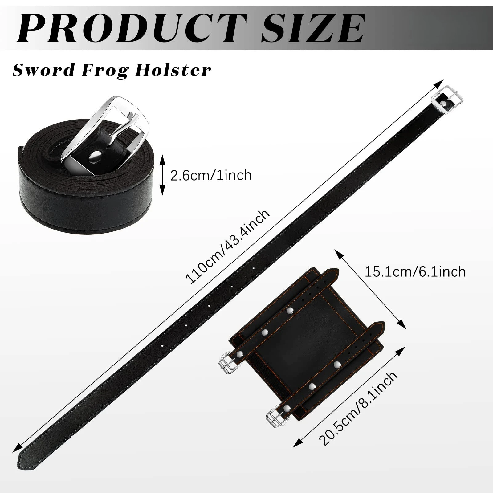 PU Leather Sword Belt Holster Katana Anime Cosplay Costume Original Samurai Sabre Waist Real Japanese Katana Scabbard Holder