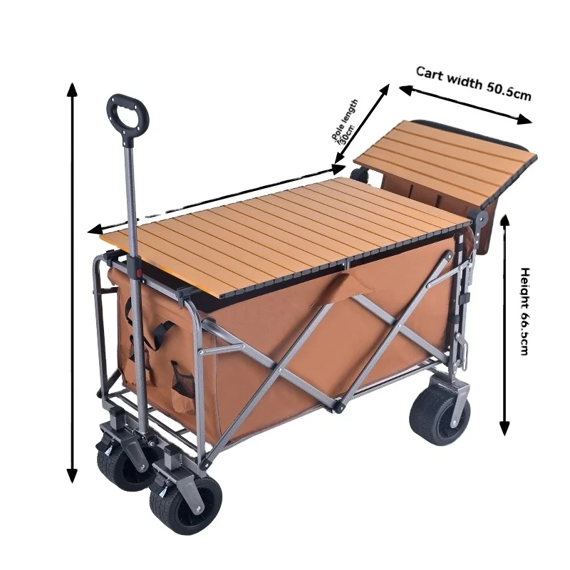 

2025 Latest Foldable Expansion Wagon Car Huge Garden Car Camper Car Custom Support Folding CartMulti-functional Camping Wagon