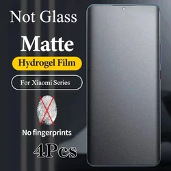 4PCS Matte Hydrogel Film for Xiaomi 15 11 12 12T 13T Pro Screen Protector for Xiaomi 15 Pro for Xiaomi 14T Pro 12S 13 14Ultra