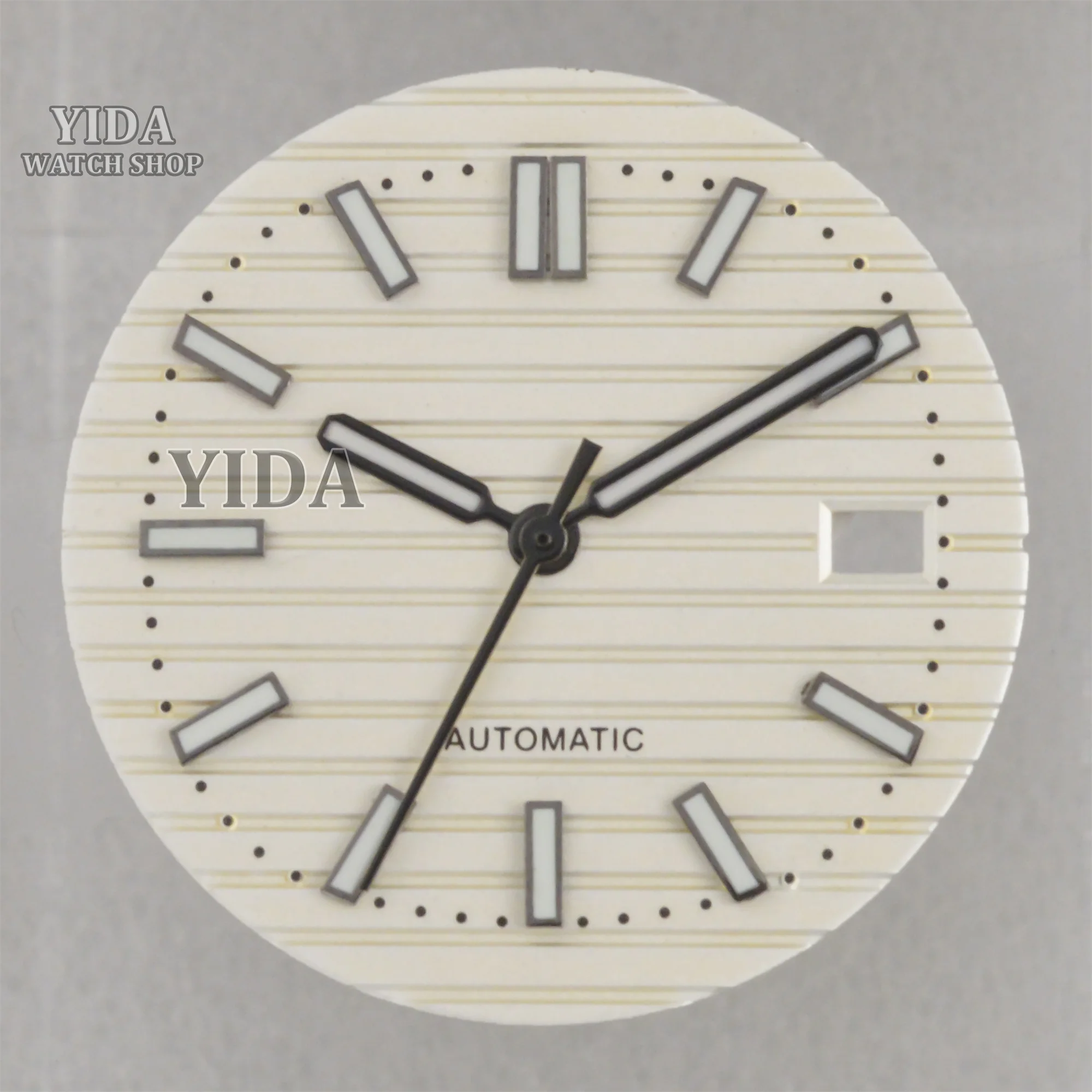 NH35 Watch Dial 30.5mm Green Luminous Face Pointers for Nautilus NH35 Mechanical Movement Watch Faces Accessories Repair Tools