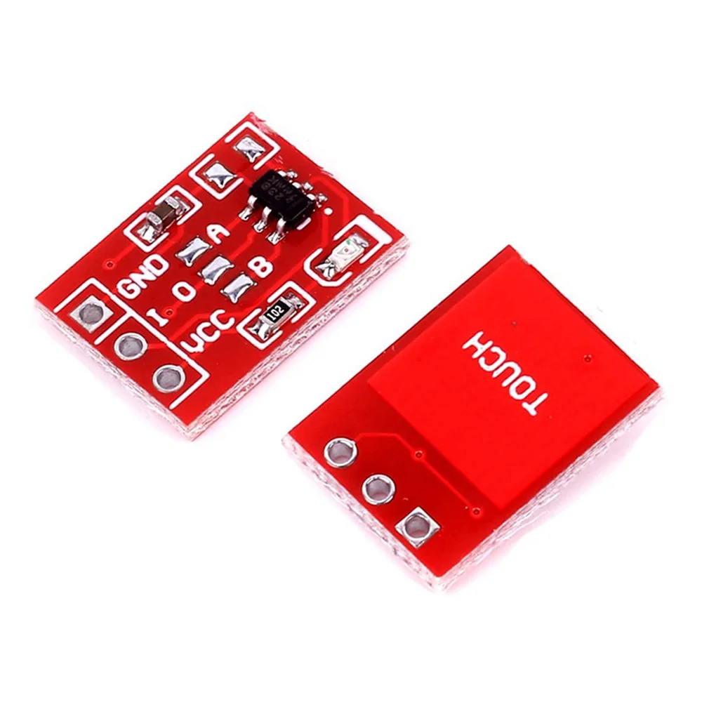 TTP223 Touch Key Switch Module, Touch Button, Capacitor Type, Single Channel, Self Locking Touch Switch Sensor, 100Pcs