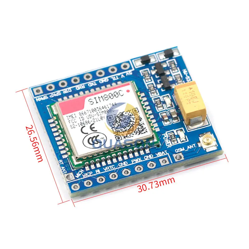 SIM800C GSM GPRS Module 5V/3.3V TTL Development Board IPEX With Bluetooth And TTS For Arduino STM32 C51 forArduino