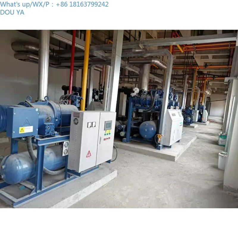 Compresor hermético industrial Unidad de condensación refrigerada por aire y agua trifásico de 8HP con motor para refrigeración por congelador