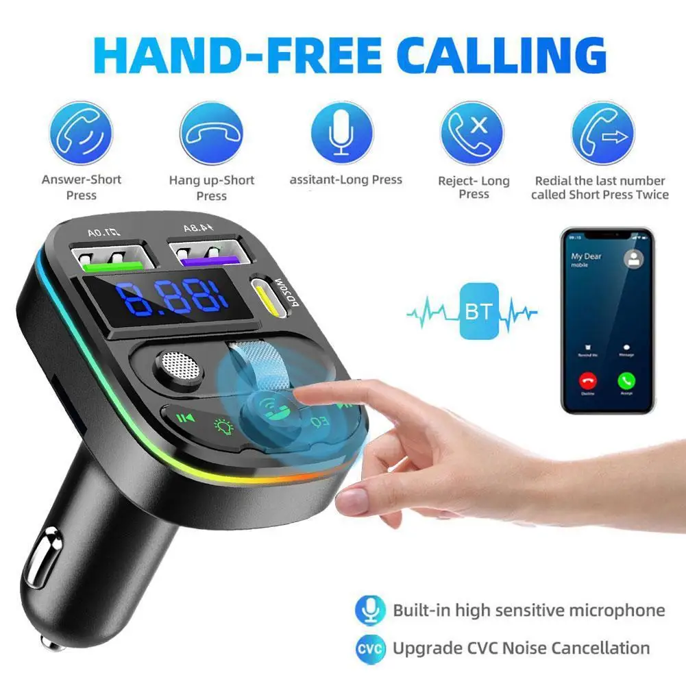 Bluetooth 5.3 Car F…