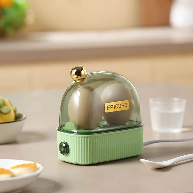 Electric Egg Boiler Mini Breakfast Machine with Automatic Power Off Egg Cooker 120W Portable Food Steamer EU Plug B