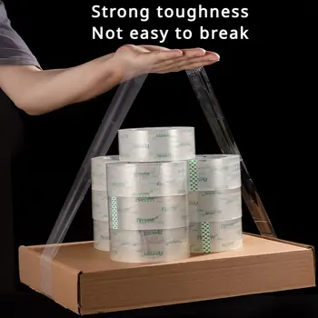 Průhledná páska v roli šířka 4,8 cm 1,89 palce plastová vysoce lepivá těsnicí páska, velká zesílená rozšířená expresní balení 6 nejlepší prodej pákistánská páska - №3