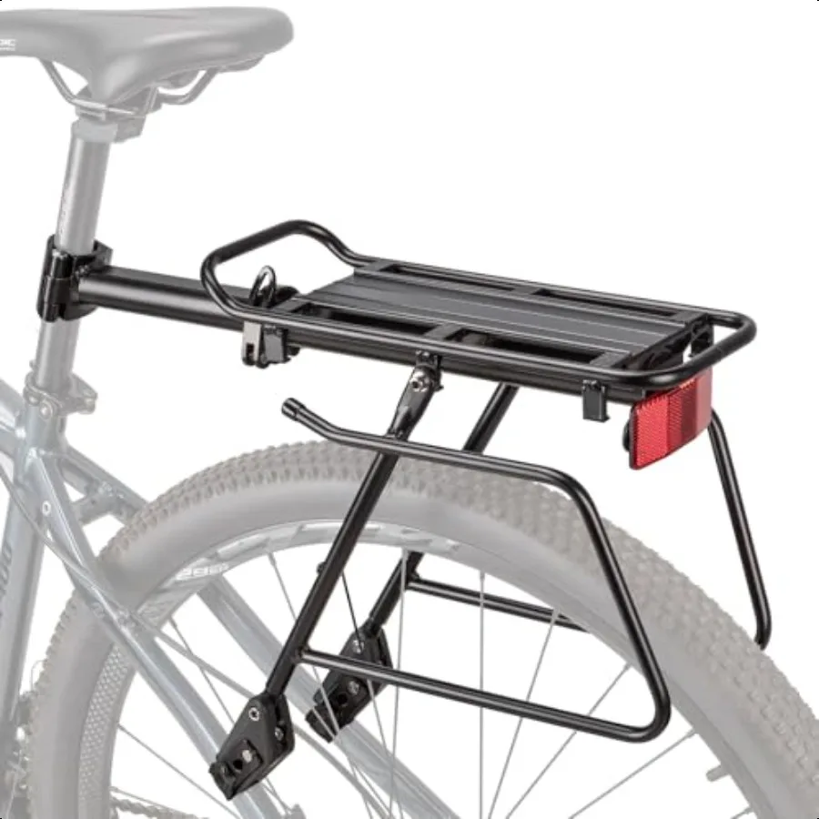 

Rear Bike Rack Bike Cargo Rack Quick Release Mount Large Capacity Bicycle Pannier Rack 60lbs Touring Carrier Rack fit 2429 and