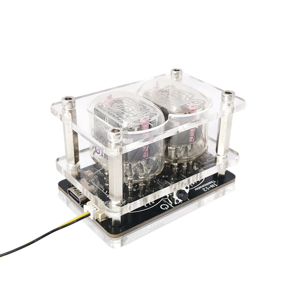 2-digit Timer IN-12 Glow Tube IN12 Nixie Clock USB 5V Power Supply