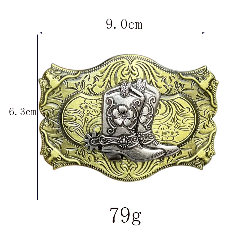 Gouden Laarzen Rijlaars Riem Gesp Western Stijl