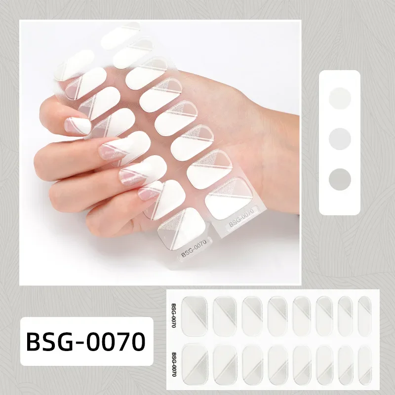 Pegatinas de Gel UV para uñas de los pies, tiras de esmalte impermeables, cubierta completa, lámpara UV, 2023