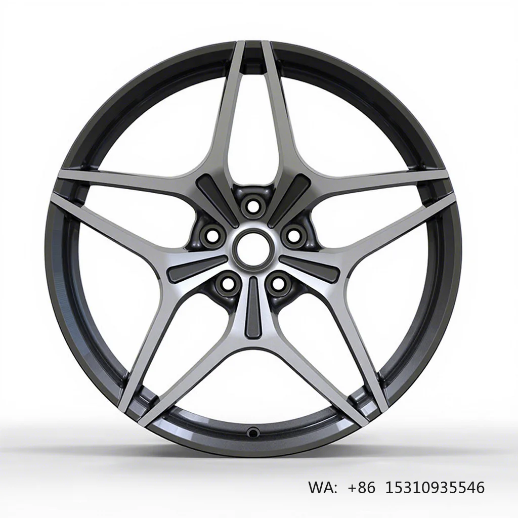 18-20 Inch Black Five-pointed Star Forged Wheels Universal Aftermarket Rims Personalized Car Exterior Tuning