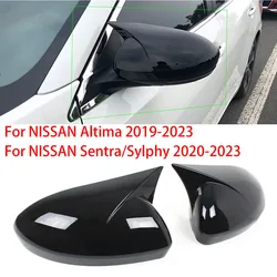 For NISSAN Altima 2019-2023 Sentra/Sylphy 2020-2023 Mirror Cover Rearview Side Mirror Cover Wing Cap Exterior Rear View Trim