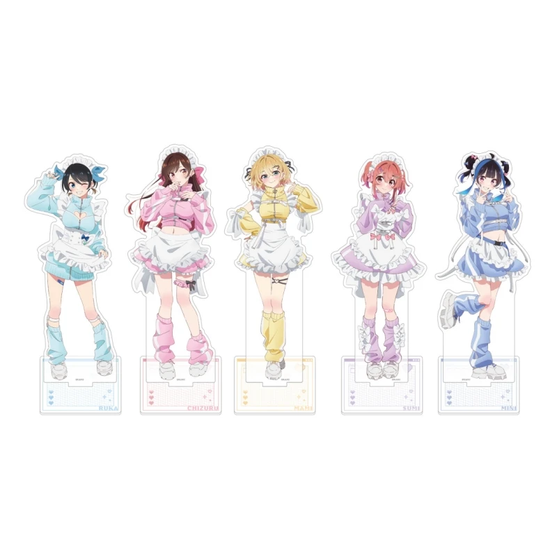 Popular Romantic Anime Rent-A-Girlfriend Jersey Maid Version 15cm Acrylic Standing Sign Desktop Ornament Friends Christmas Gift