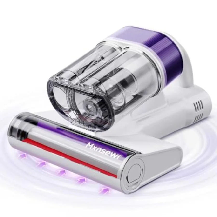 

Ультразвуковой пылесос для матрасов с мощным всасыванием 18 кПа, нагревом до 150°F и УФ-С светом 253,7 нм, интеллектуальный, двойной режим работы